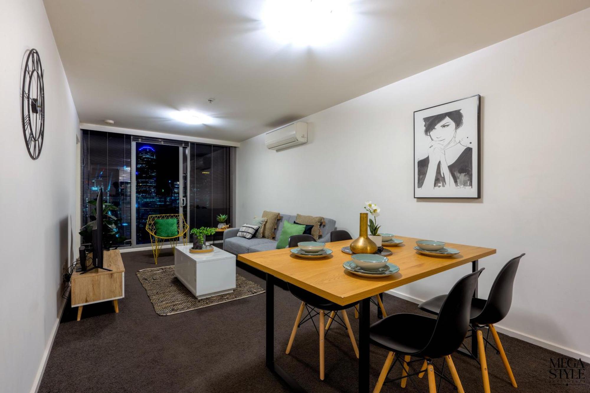 Mega Style Apartments Mainpoint Melbourne Phòng bức ảnh